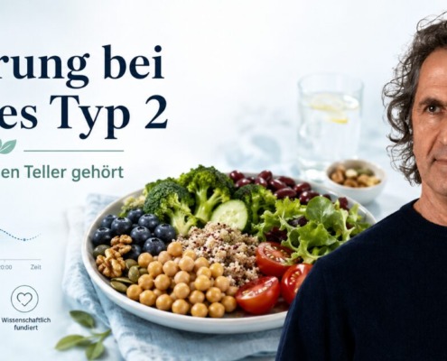 Gesunde Ernährung bei Diabetes Typ 2 mit Gemüse, Hülsenfrüchten, Blutzuckerkurve und René Gräber